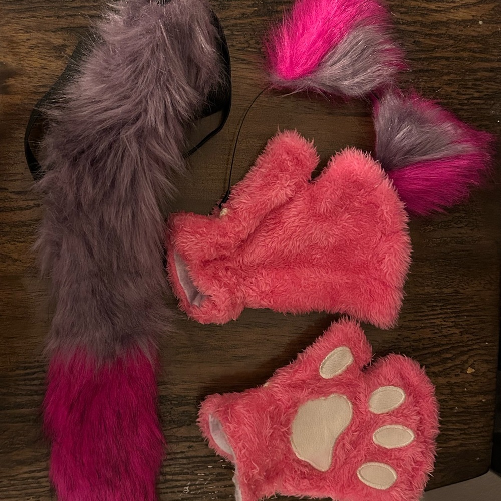 Pink cat accessories